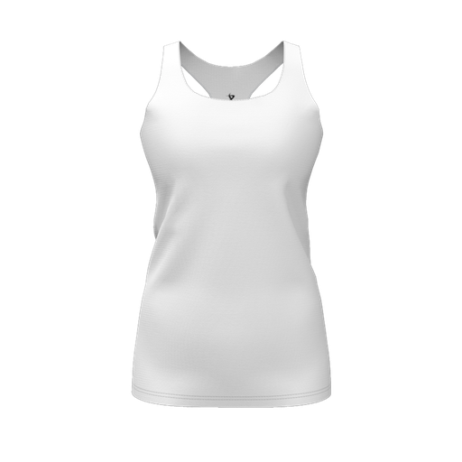 [DFW-RCBK-PER-WHT-FYS] Decker Racerback Tank Top (Female Youth S, White, None)