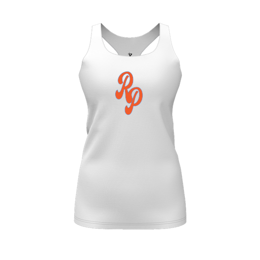 [FT0TRBWH-FYS-LOGO2] Decker Racerback Tank Top (Female Youth S, White, Logo 2)