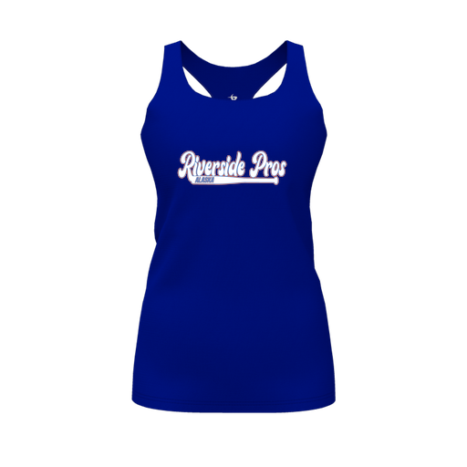 [FT0TRBRY-FYS-LOGO1] Decker Racerback Tank Top (Female Youth S, Royal, Logo 1)