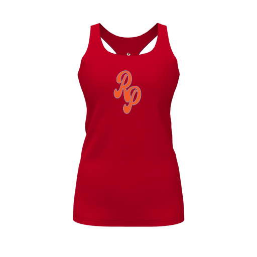 [FT0TRBRD-FYS-LOGO2] Decker Racerback Tank Top (Female Youth S, Red, Logo 2)