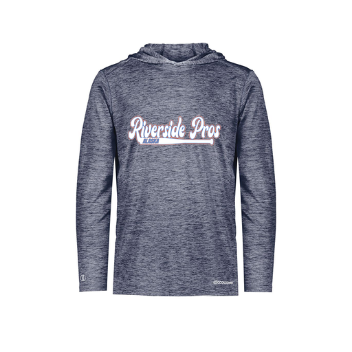 [FOLHCGNV-AS-LOGO1] Decker Men's Charge Hoodie (Adult S, Navy, Logo 1)