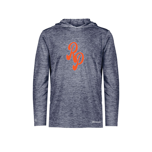 [FOLHCGNV-AS-LOGO2] Decker Men's Charge Hoodie (Adult S, Navy, Logo 2)