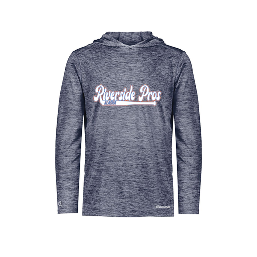 [FOLHCGNV-YS-LOGO1] Decker Youth Charge Hoodie (Youth S, Navy, Logo 1)