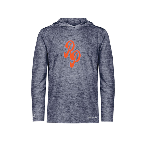 [FOLHCGNV-YS-LOGO2] Decker Youth Charge Hoodie (Youth S, Navy, Logo 2)