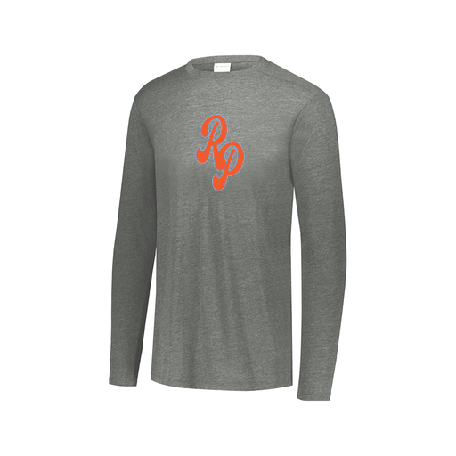 [FTLCUBGY-AXS-LOGO2] Decker Men's Tri-Blend T-Shirt - Long Sleeve (Adult XS, Gray, Logo 2)