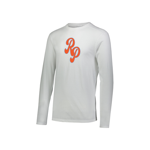 [FTLCUBWH-YS-LOGO2] Decker Youth Tri-Blend T-Shirt - Long Sleeve (Youth S, White, Logo 2)