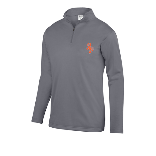 [FOLQFFGY-YS-LOGO2] Decker Youth FlexFleece 1/4 Zip (Youth S, Gray, Logo 2)