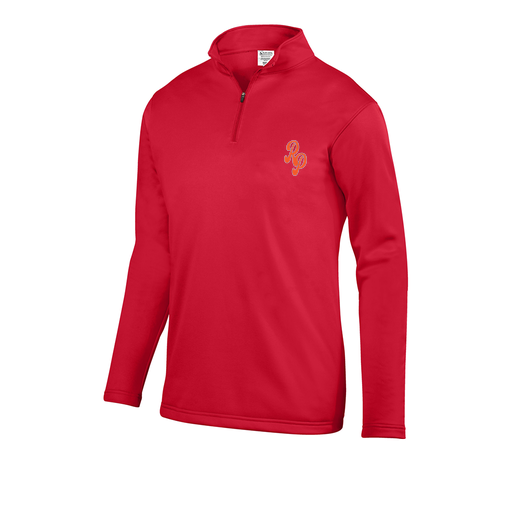 [5508.040.S-LOGO2] Decker Youth FlexFleece 1/4 Zip (Youth S, Red, Logo 2)