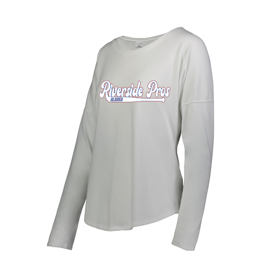[FTLCUBWH-FAS-LOGO1] Decker Women's Tri-Blend T-Shirt - Long Sleeve (Female Adult S, White, Logo 1)